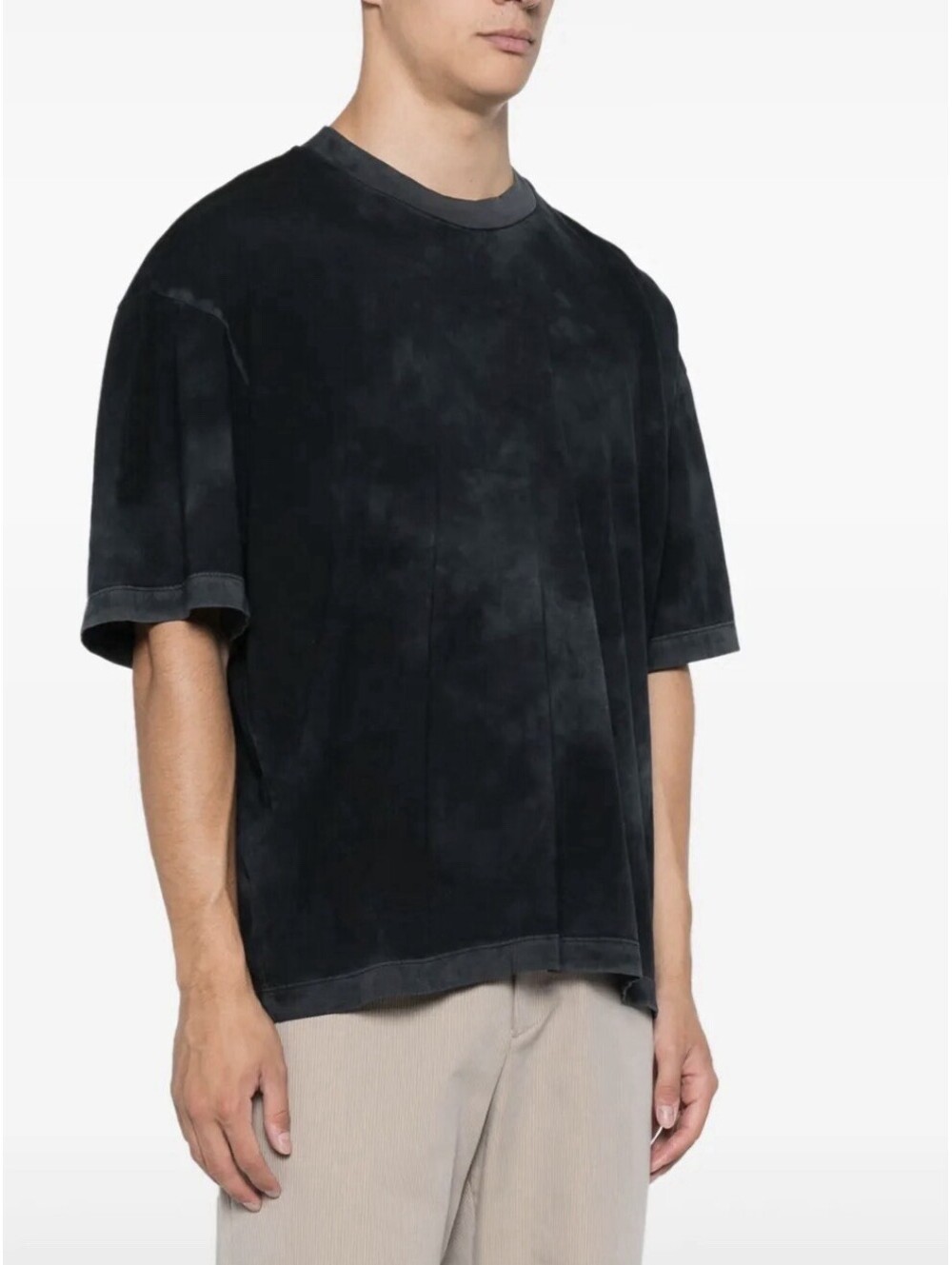 Cotton Citizen XL men's Black Acid Wash Tone Crew Style Short Sleeve Cotton Tee